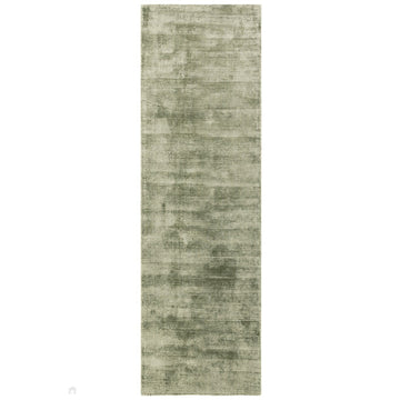 Blade Modern Plain Distressed Tonal Metallic Shimmer Hand-Woven Soft Textured Tip Sheared Loop Pile Silky Viscose Flatweave Sage Runner-Asiatic Carpets-Rug Love - The Most Loved Rug Store